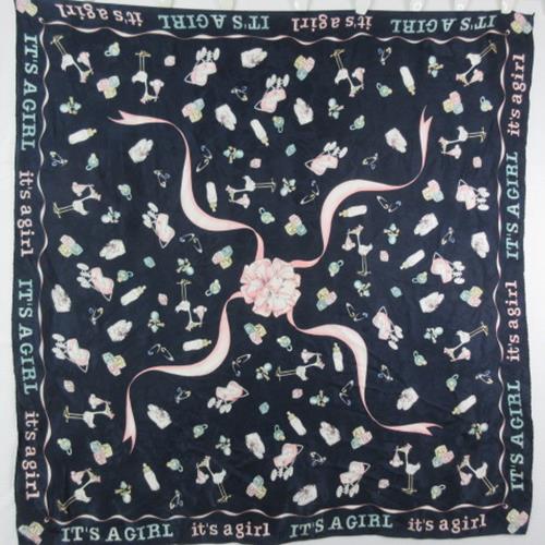 It's a Girl Silk Scarf - Square - 1375