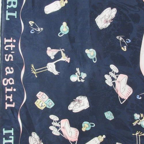 It's a Girl Silk Scarf - Square - 1375