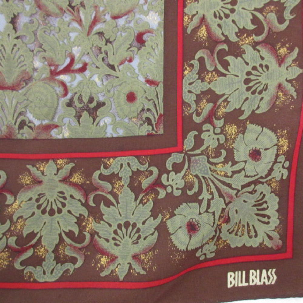 Bill Blass Designer Silk Scarf - Square - 1393