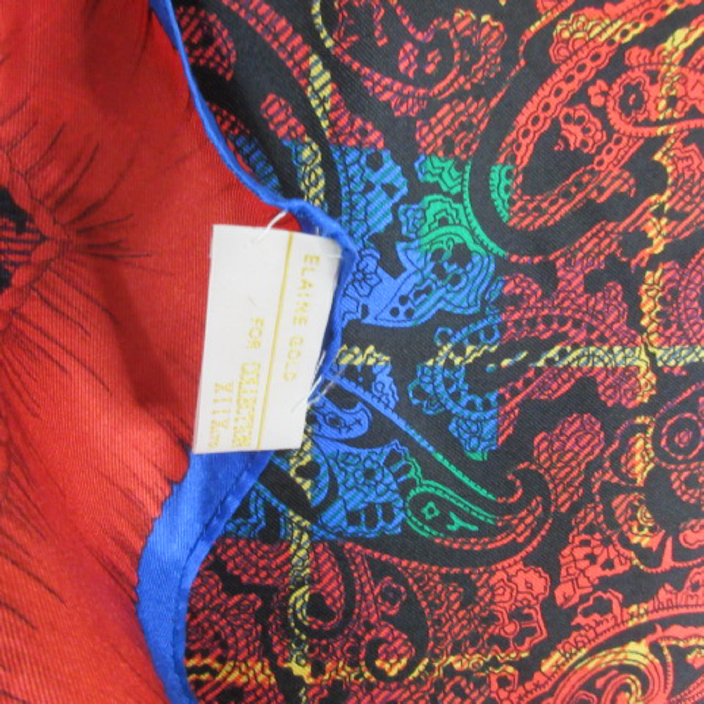 Elaine Gold Designer Silk Scarf - Square – 1398
