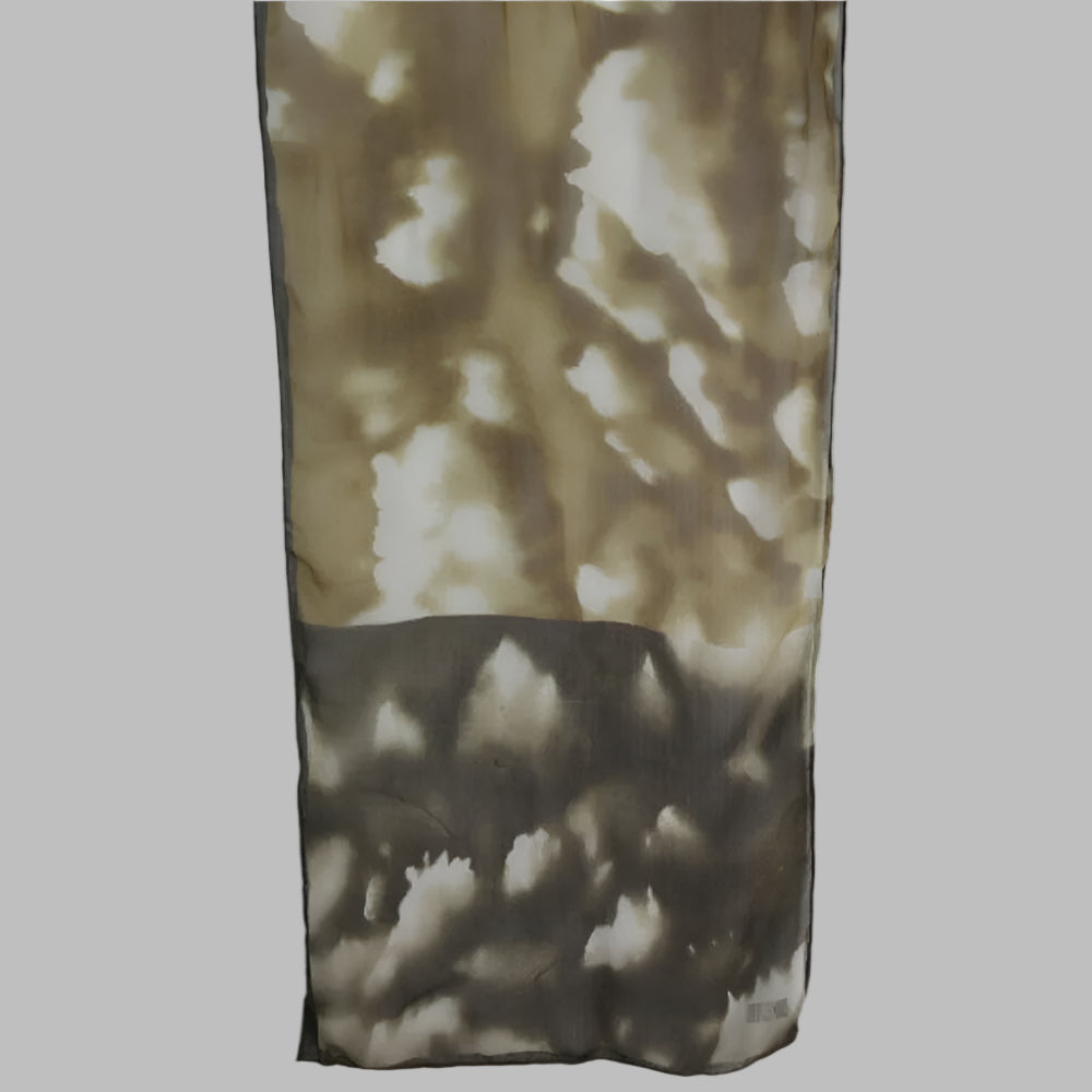 ROBERT LEE MORRIS Long Silk Scarf - Abstract - 1446
