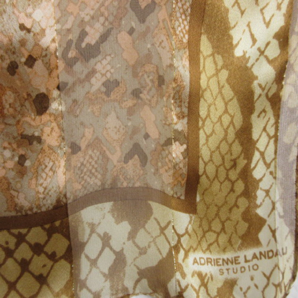 Adrienne Landau Designer Silk Scarf - Long - 1450
