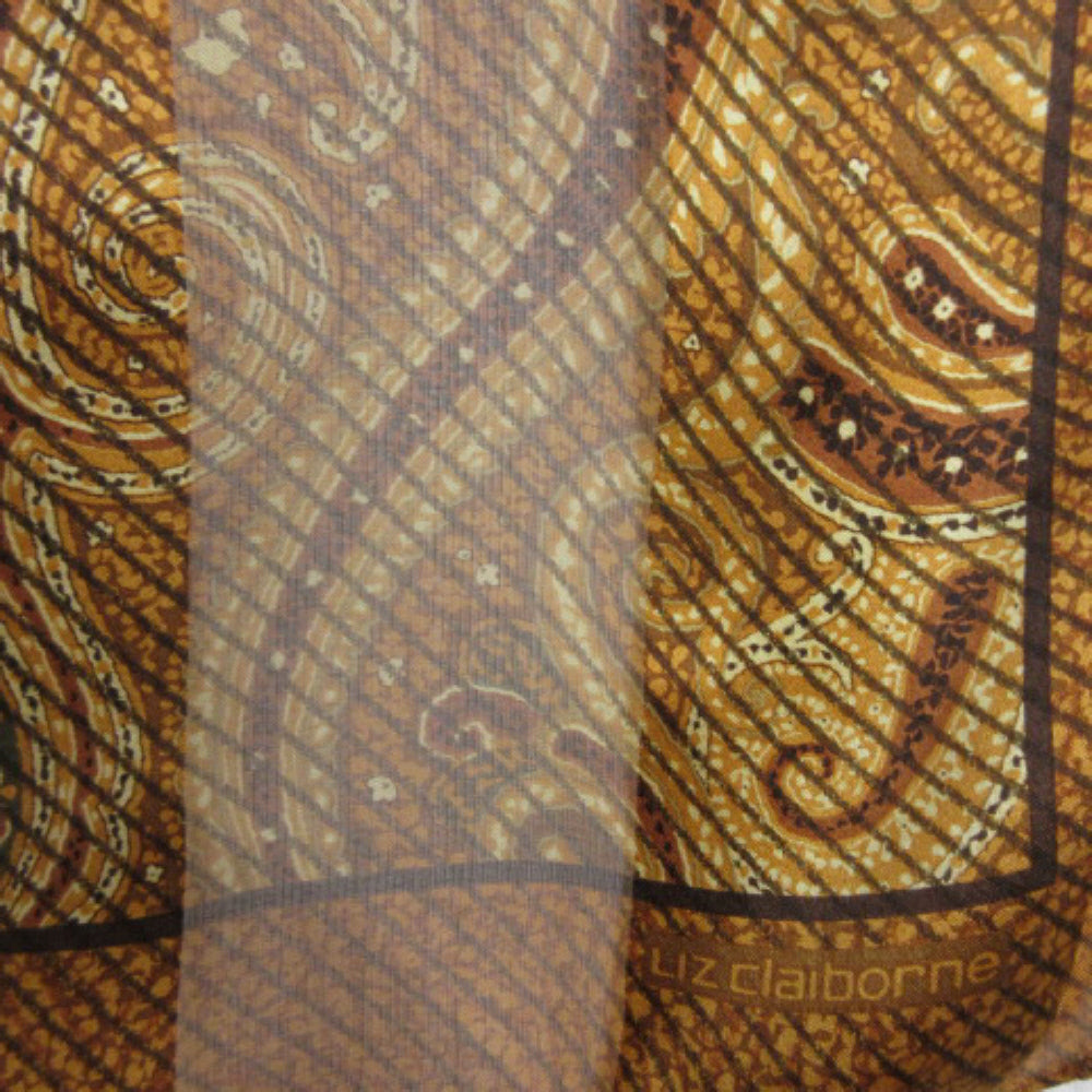 NWT - Liz Claiborne Designer Silk Scarf - Long - 1453