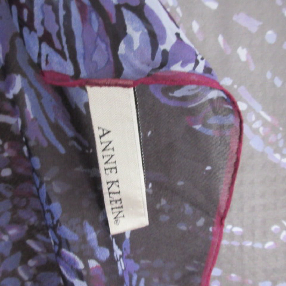 Anne Klein Designer Silk Scarf - Square - 1454