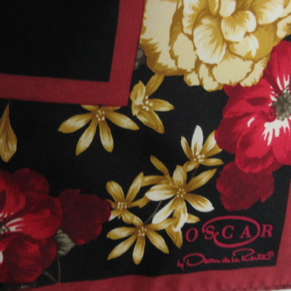 Oscar de la Renta Designer Silk Scarf - Square - 1459