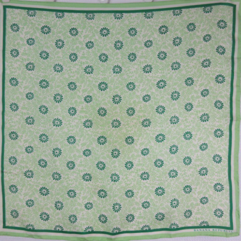 Banana Republic Designer Silk Scarf - 22" Square - 1466