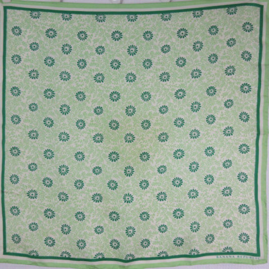 Banana Republic Designer Silk Scarf - 22" Square - 1466