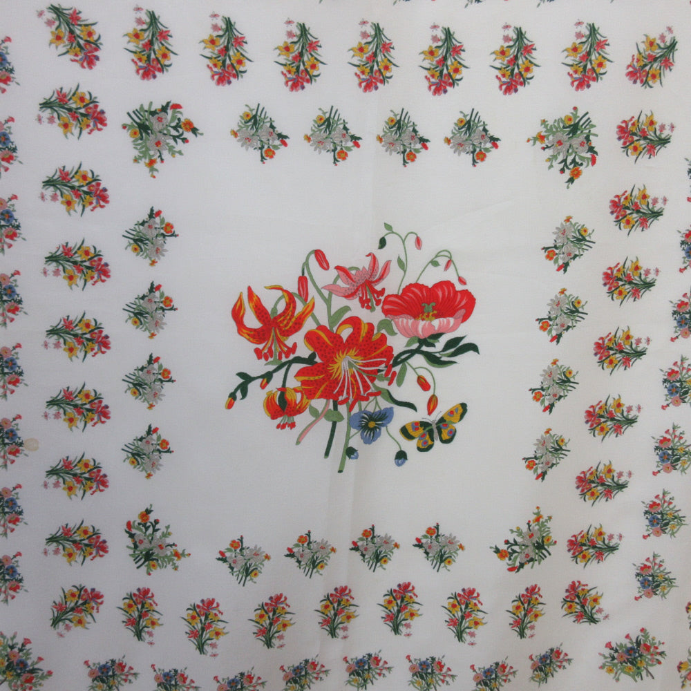Gucci Designer Floral Silk Scarf - Square - 5441