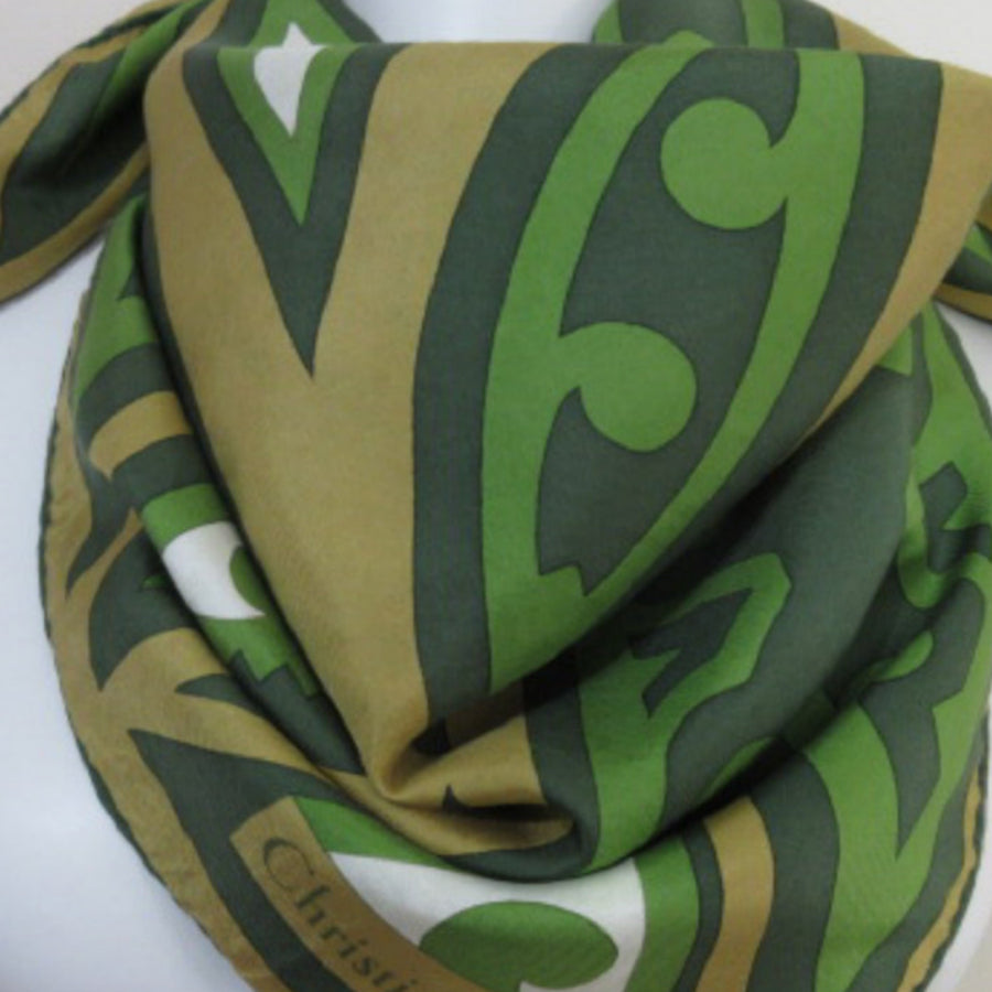 CHRISTIAN DIOR Silk Scarf - Abstract Art - 30" Square - 1488