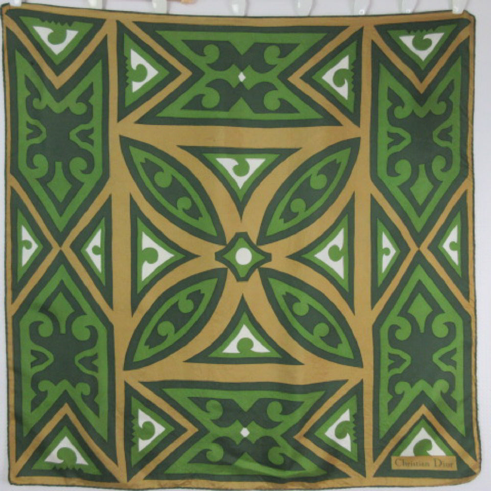 CHRISTIAN DIOR Silk Scarf - Abstract Art - 30" Square - 1488