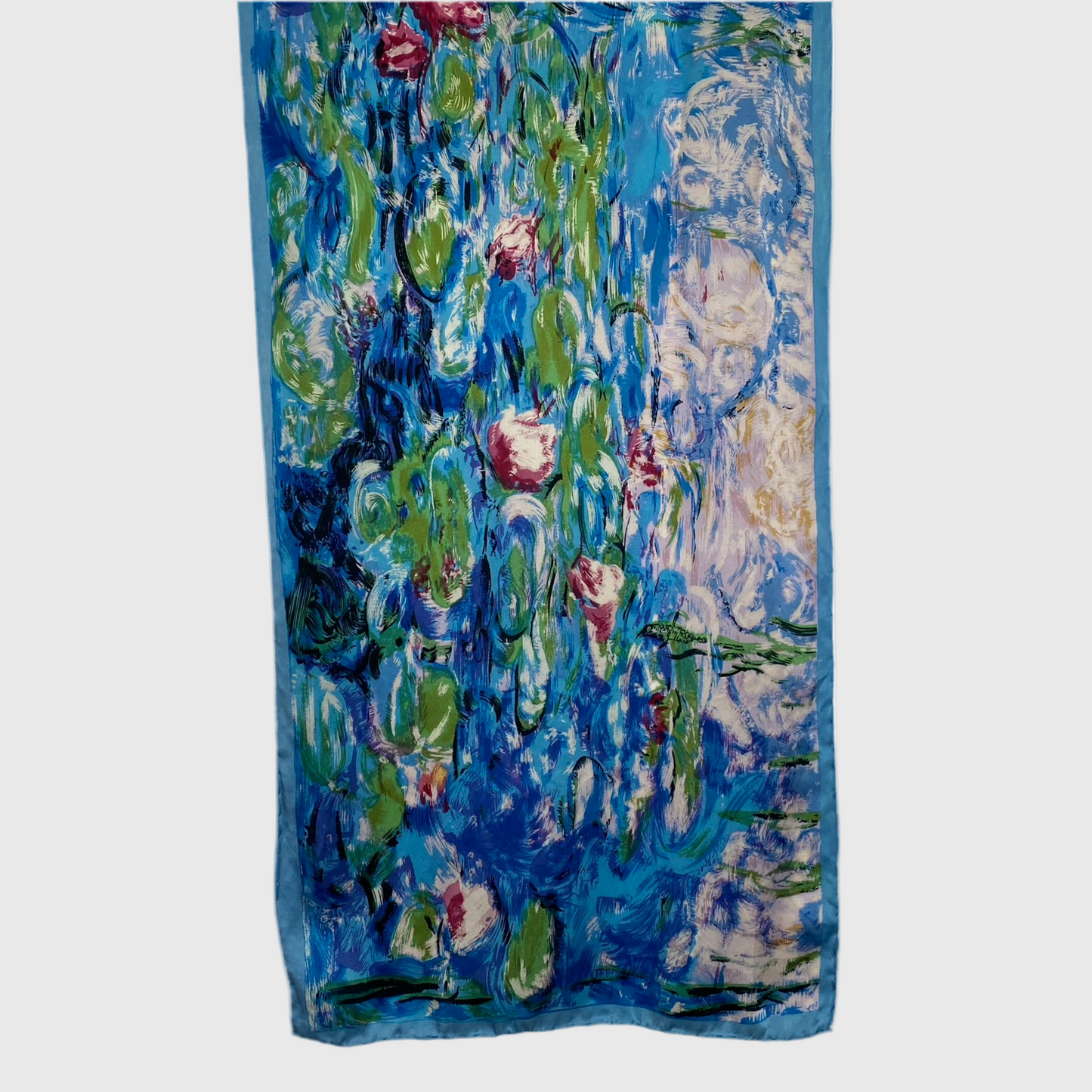 Monet Water Lilies Painting Silk Scarf - Long – 5180