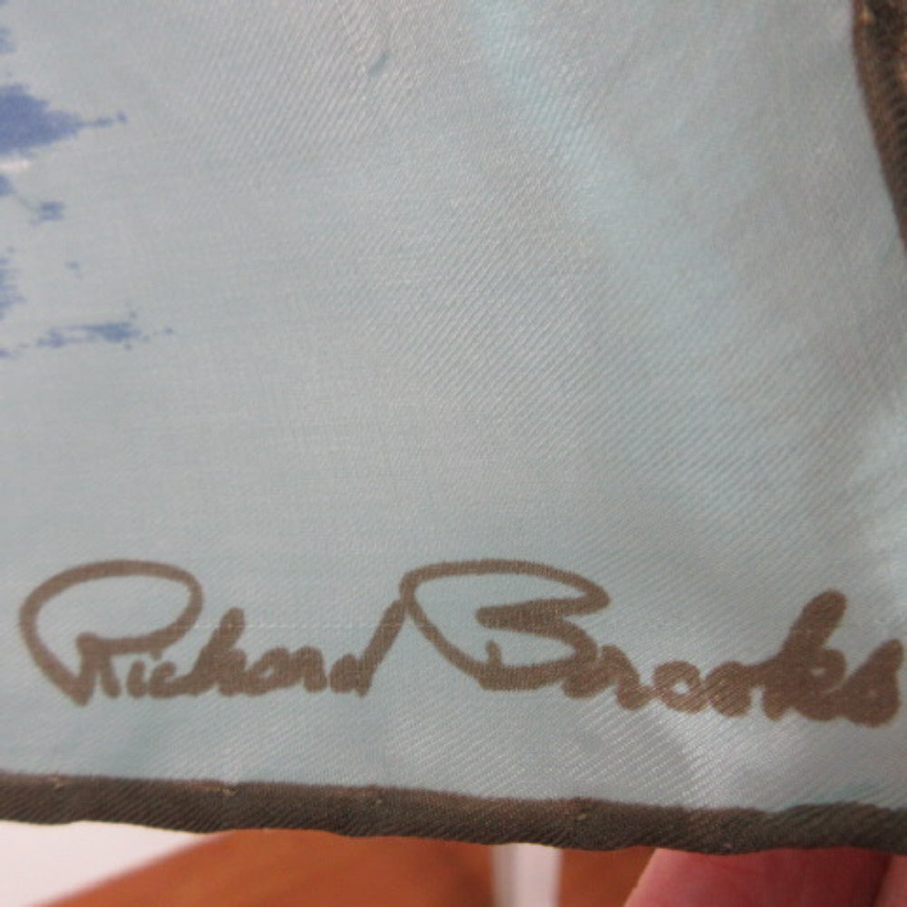 Richard Brooks Designer Painting Silk Scarf - Square - 1497