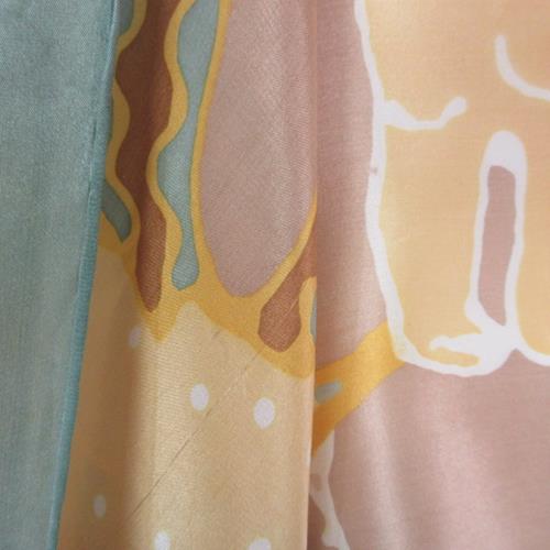ART Batik Jungle Animals Themed Silk Scarf - Long - 1502