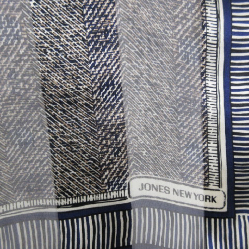 Jones New York Designer Silk Scarf - Long - 1523