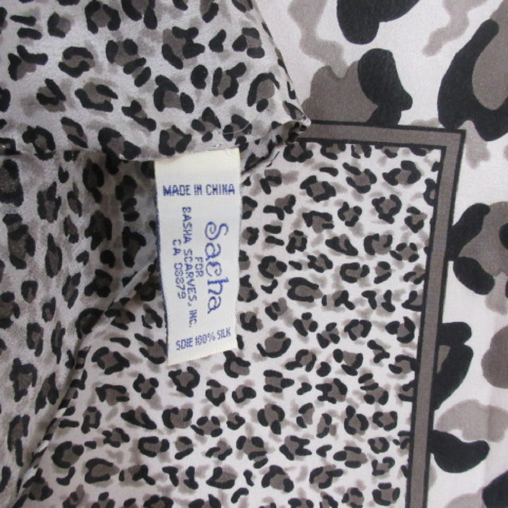 Lovely Animal Print Design Silk Scarf - Square - 1574