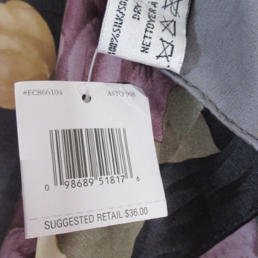 NWT - Liz Claiborne Designer Silk Scarf - Long - 1613