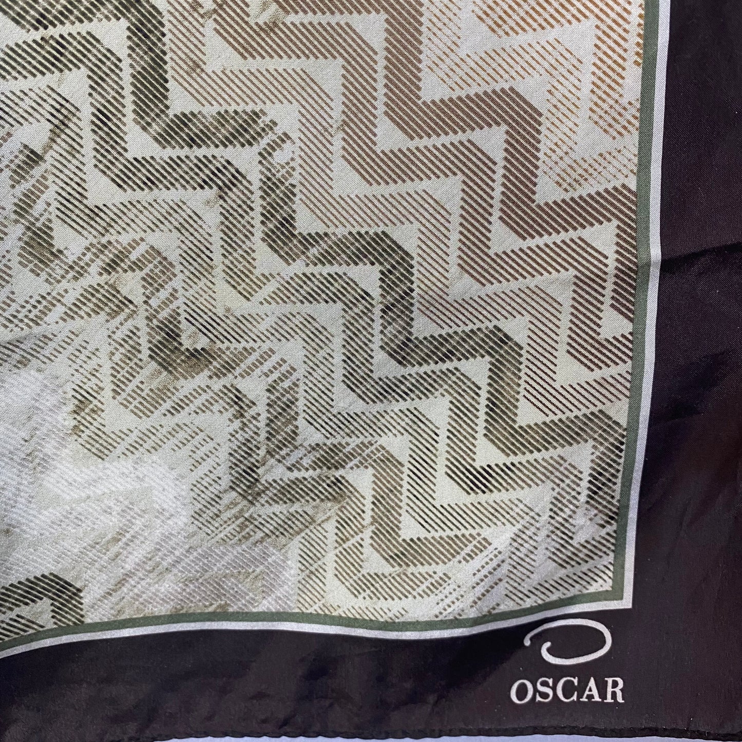 Oscar de la Renta Animal Print Silk Scarf - 34" Square - 5380