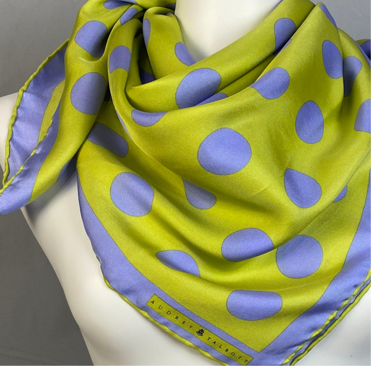 Audrey Talbott Designer Silk Scarf - Square - 4837