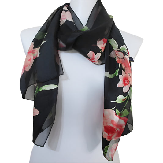 Charter Club Designer Silk Scarf - Long - 1808