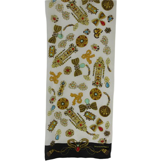 JACQUELINE FERRAR Designer Jewelry Accessories Silk Scarf - Long - 1812