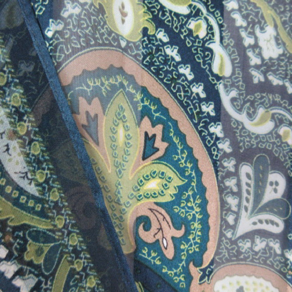 ECHO Designer Paisley Floral Silk Scarf - Long - 1827