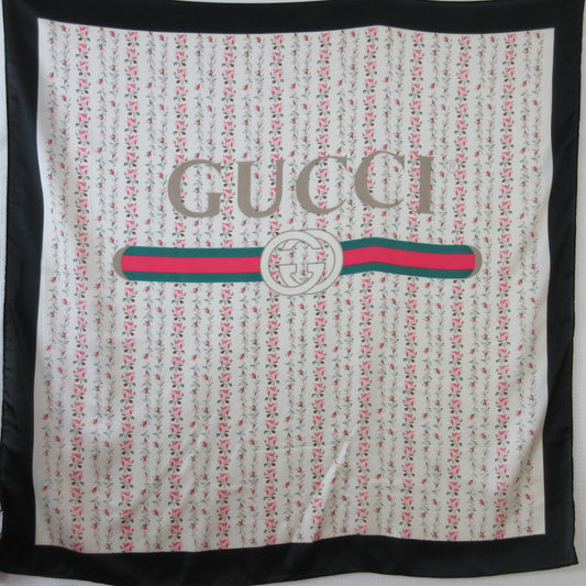 Gucci Designer Floral Scarf NWT - Square - Poly - 5442
