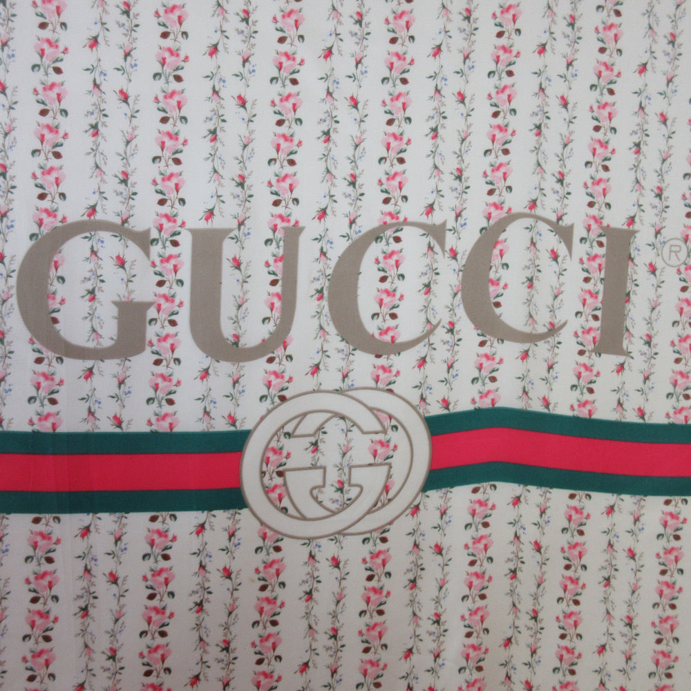 Gucci Designer Floral Scarf NWT - Square - Poly - 5442