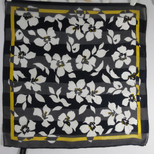 Adrienne Vittadini Silk Scarf - 20" Square - 1870