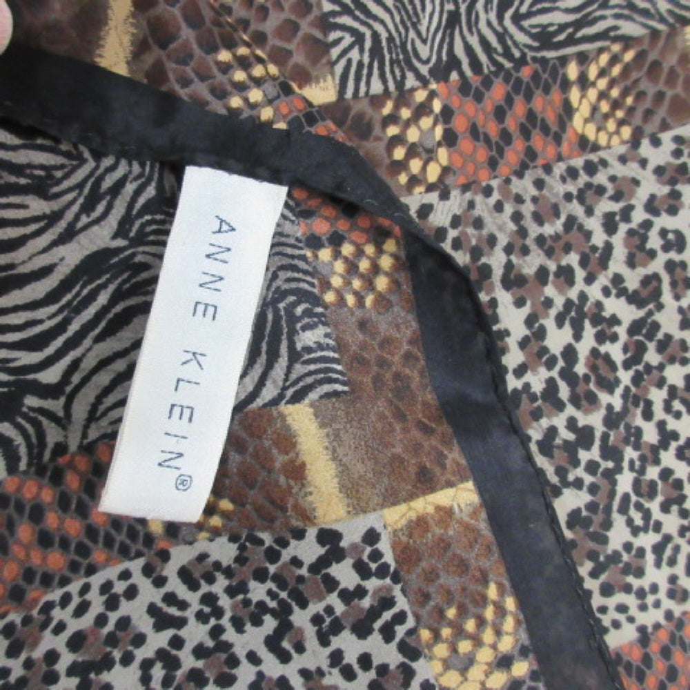 Anne Klein Designer Silk Scarf - 21" Square - 1891