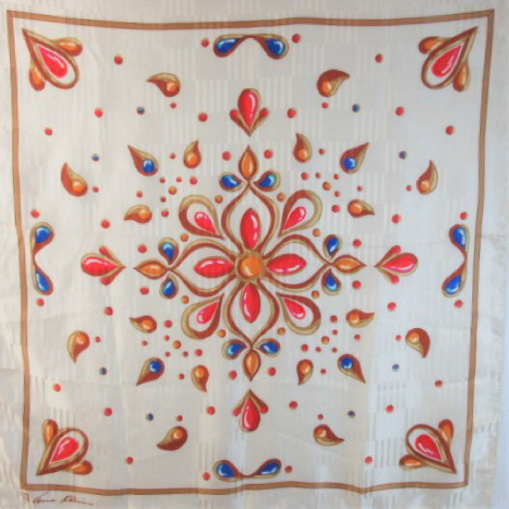 Anne Klein Designer Silk Scarf - Square - 1903