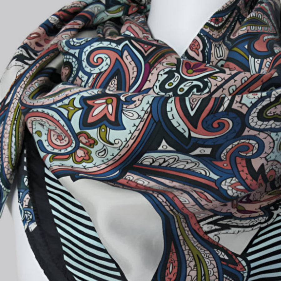 A New Day Designer Silk Scarf - Square - 1916
