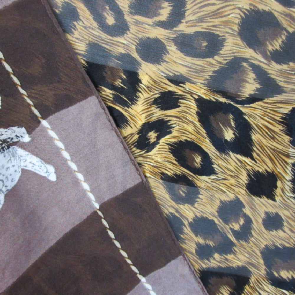 ANNE KLEIN Designer Silk Scarf 34“ Square Vintage ScarvesiLove 1919