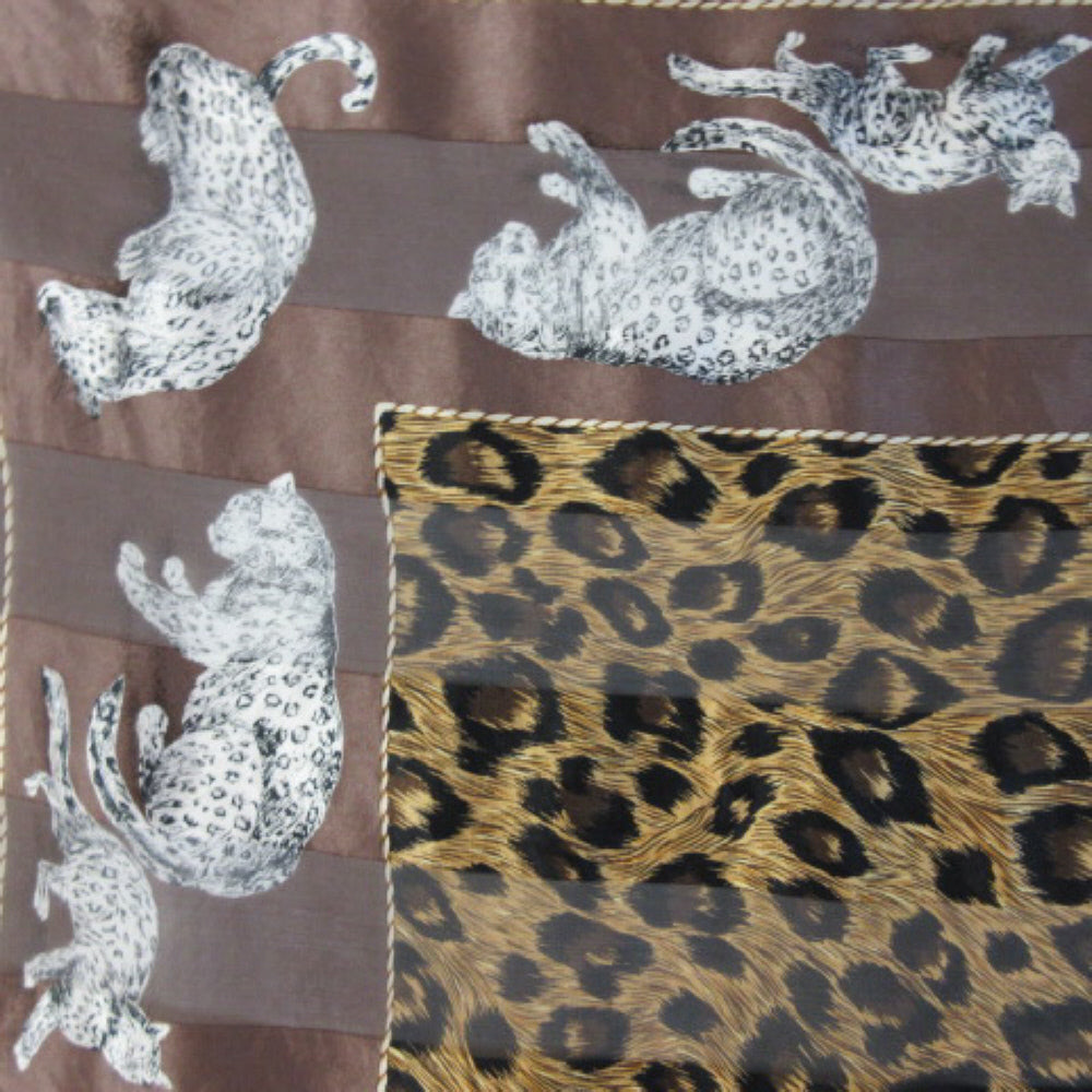 ANNE KLEIN Designer Silk Scarf 34“ Square Vintage ScarvesiLove 1919