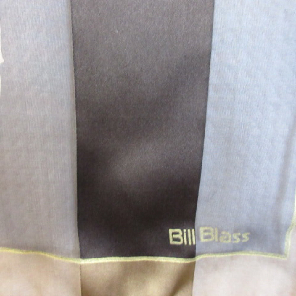 Bill Blass Designer Autumn Leaves Silk Scarf - Long - 1955