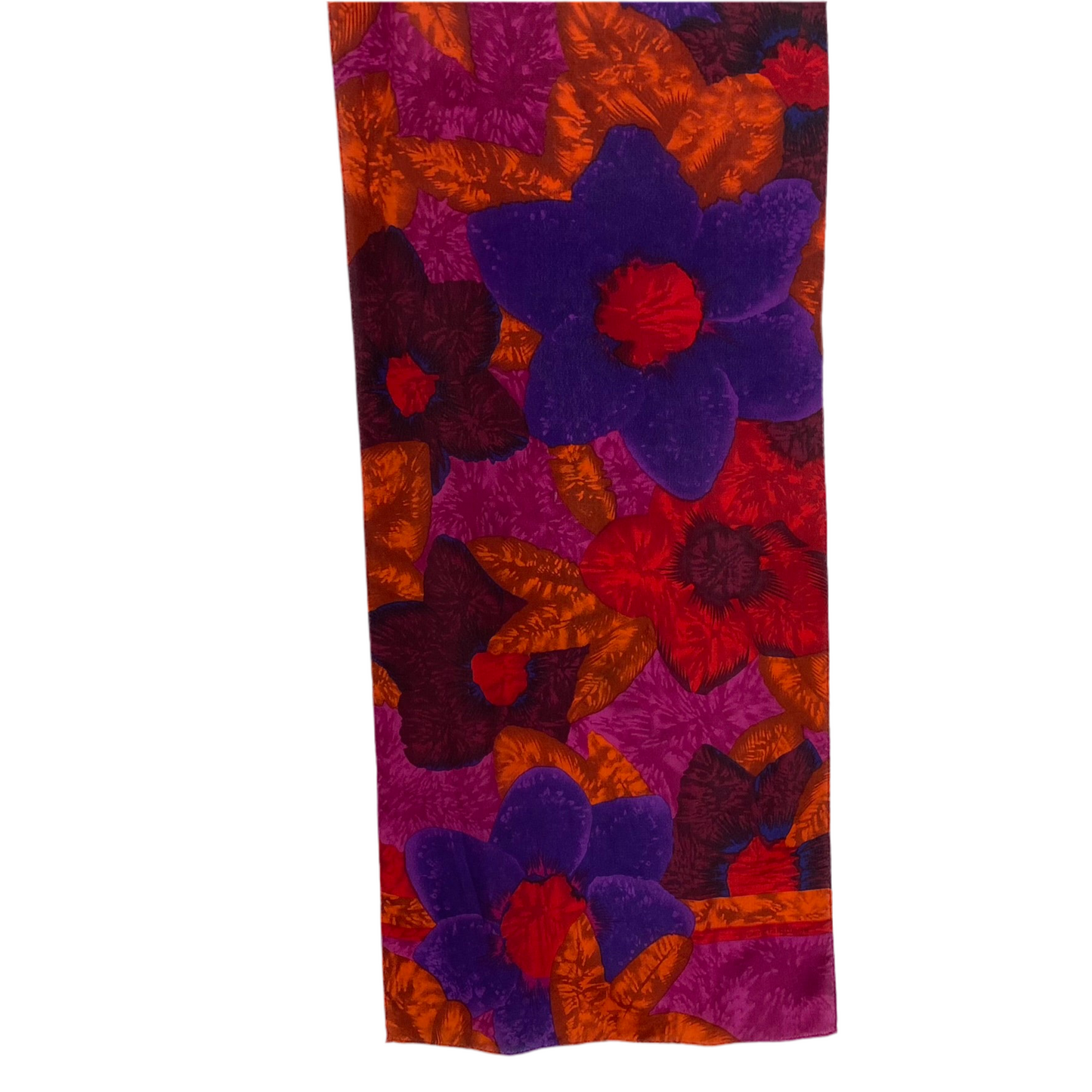 Liz Claiborne Tropical Floral Silk Scarf - Long – 5240