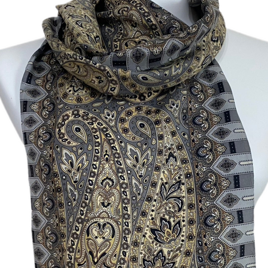 Echo Paisley Floral Silk Scarf - Long – 5237