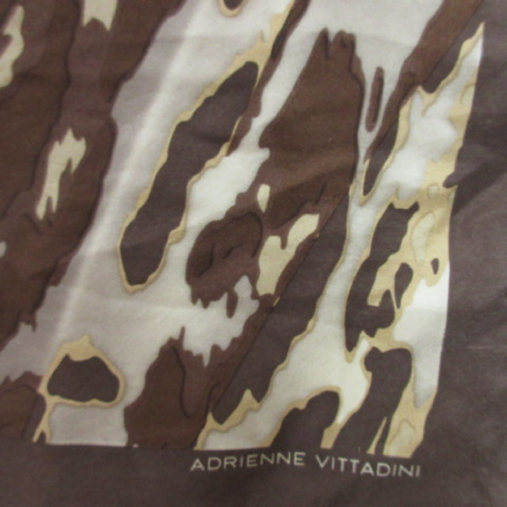 Adrienne Vittadini Animal Print Silk Scarf - Square - 2025