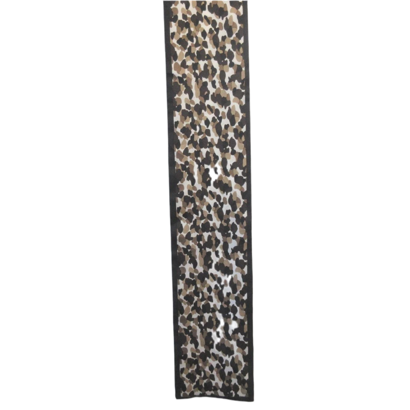 Animal Print 2 Ply Silk Scarf - Long - 5387