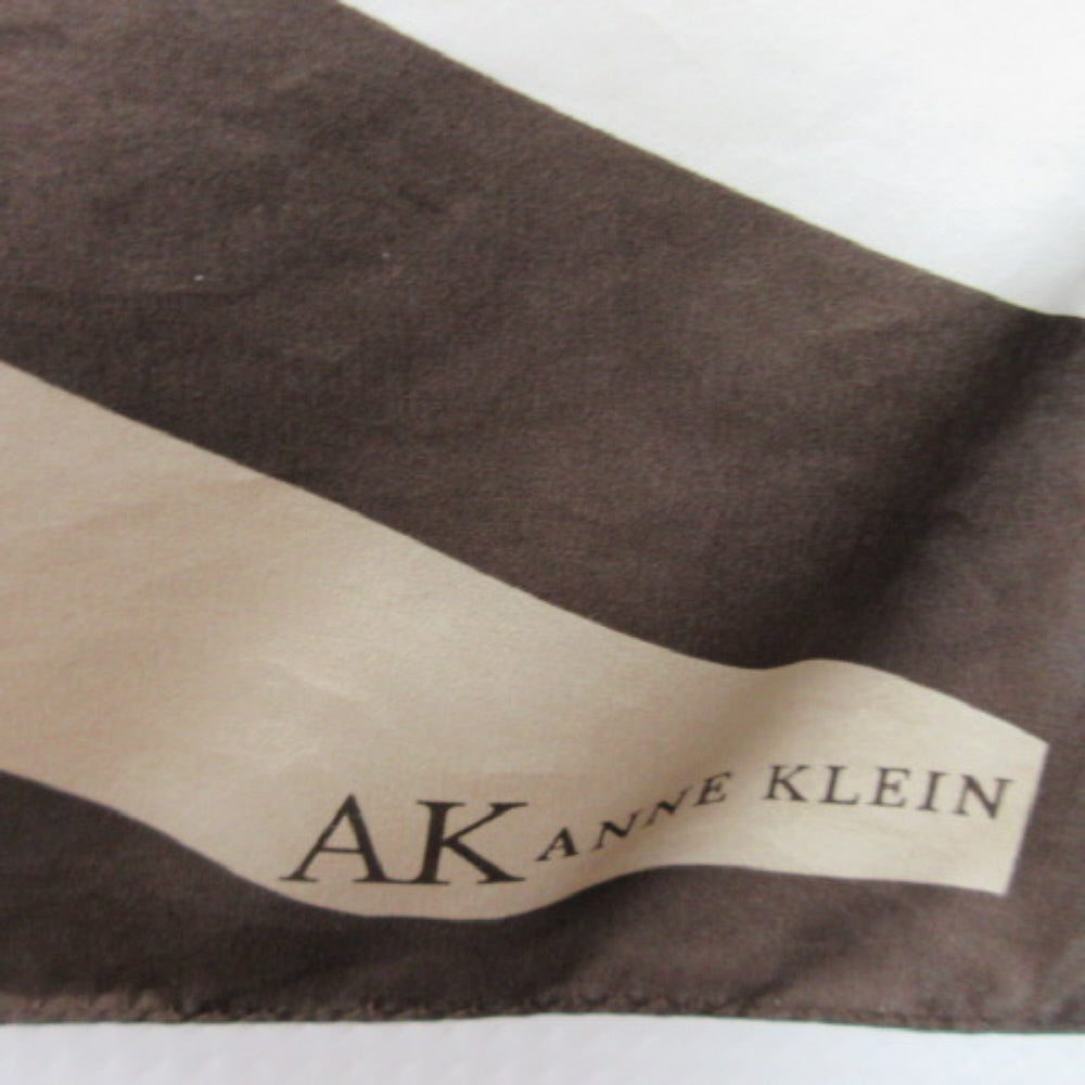 ANNE KLEIN Designer Geometric Silk Scarf - Square - 2056