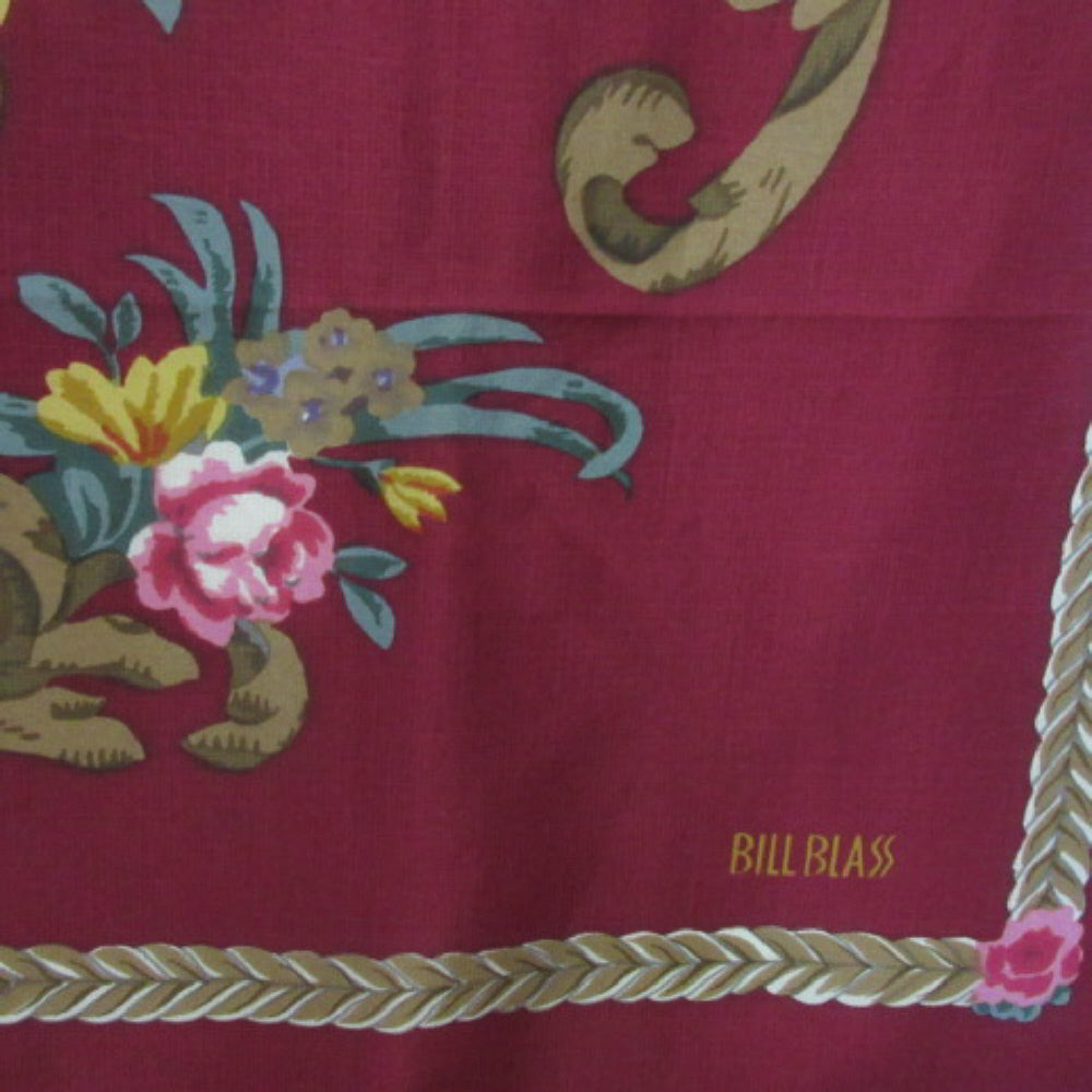 Bill Blass Floral Silk Scarf - Square - 2171