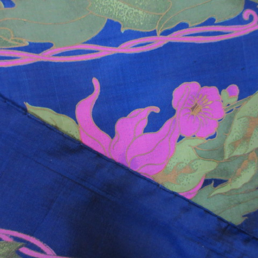 Thai Silk Scarf Floral Art - Square - 2176
