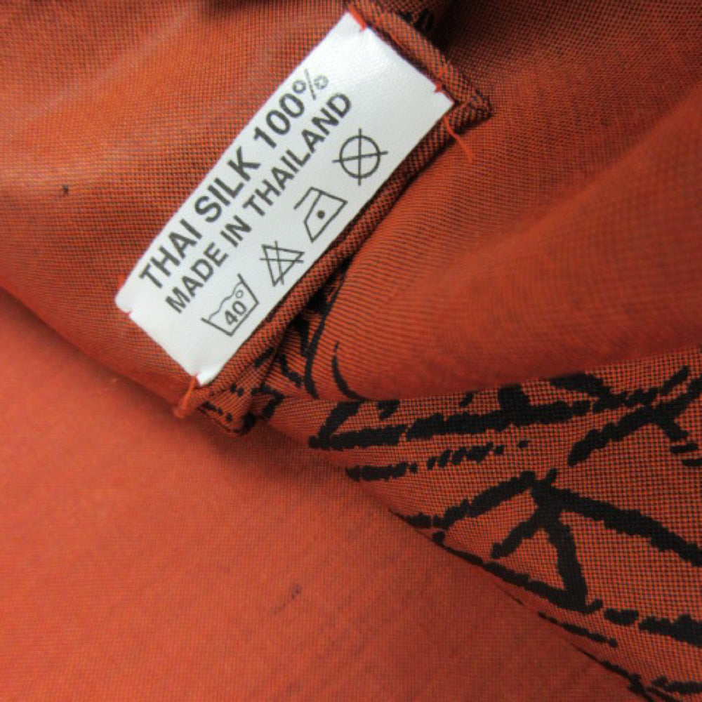Thai Silk Scarf Floral - Square 2183