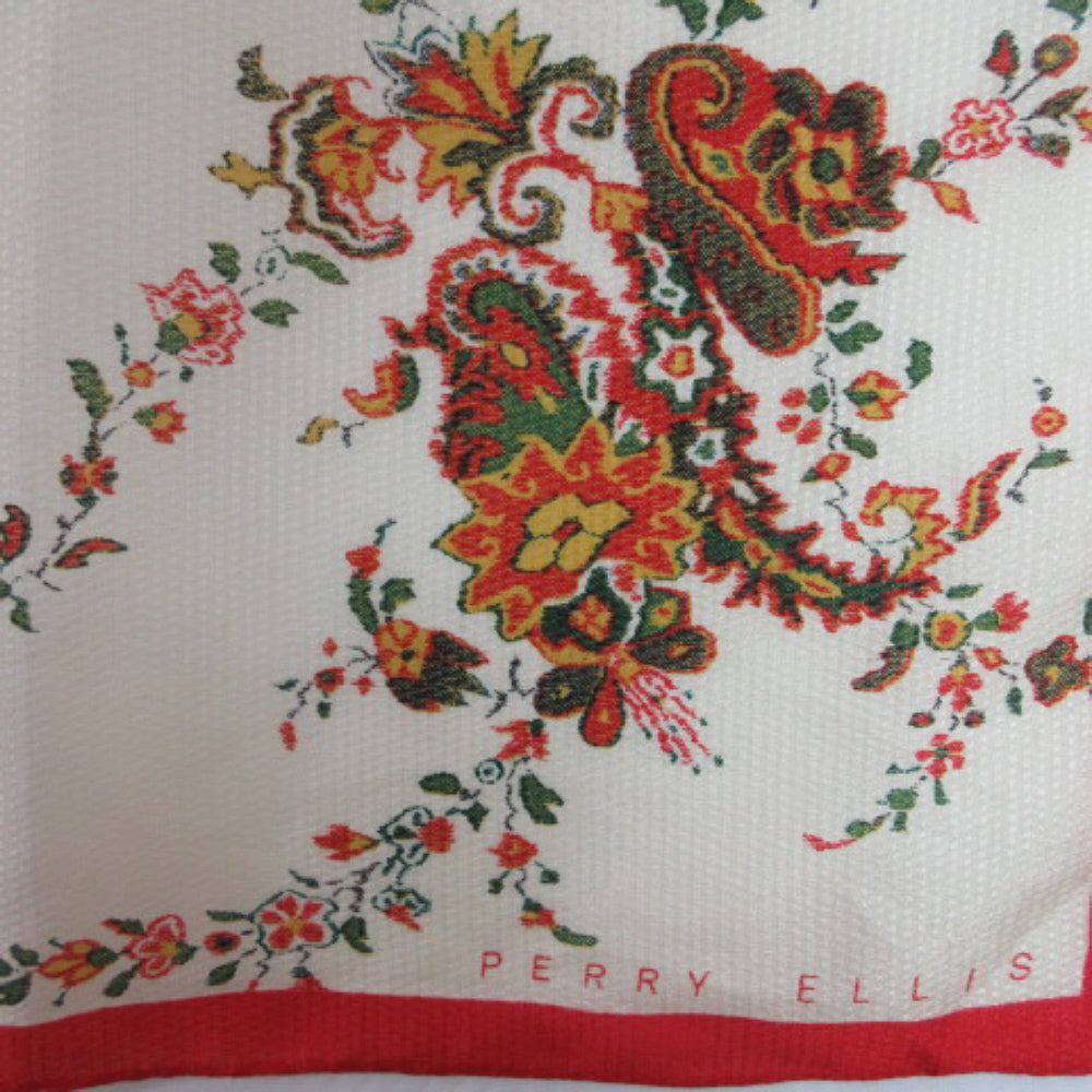 Perry Ellis Designer Silk Scarf - Square - 2195