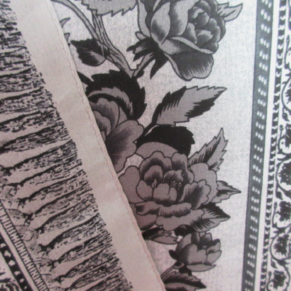 Ellen Tracy Floral Silk Scarf - Long - 2239