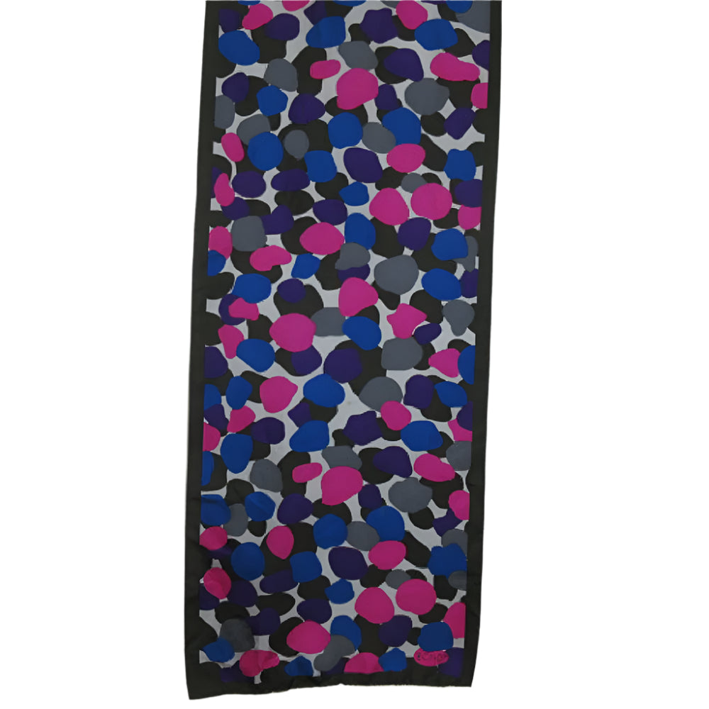 Echo Abstract Art Silk Scarf - Long - 2245