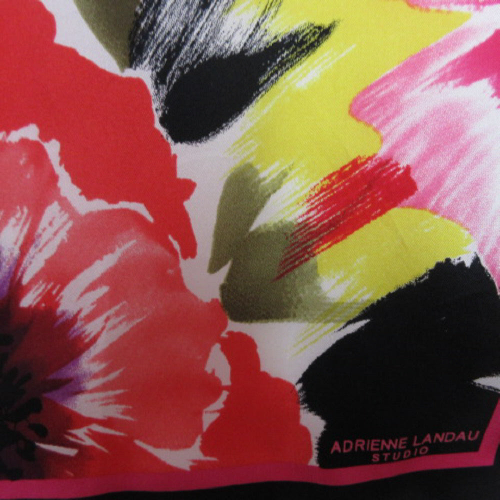 Adrienne Landau Floral Silk Scarf - Long - 2246