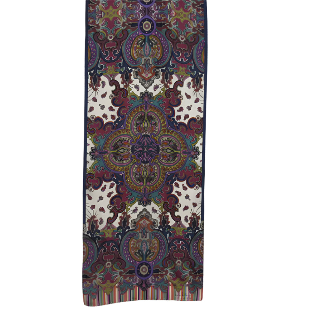 Nicole Miller Paisley Silk Scarf - Long - 2248