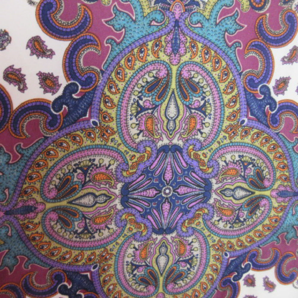 Nicole Miller Paisley Silk Scarf - Long - 2248