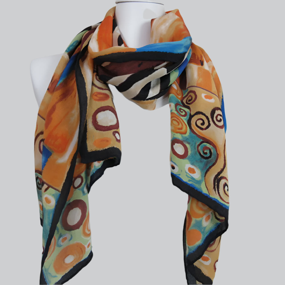 Gustav Klimt Silk Scarf Long - 2263