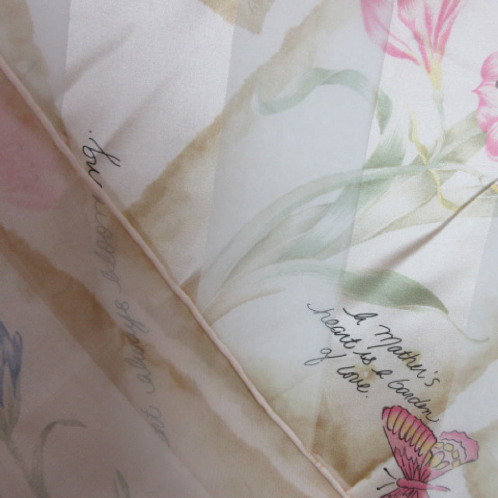 Floral Butterflies Silk Scarf - Square - 2297
